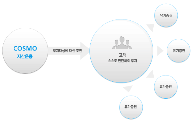 판매사와 자문계약을 통해 판매사에 모델포트폴리오를 자문자문해주며 이에 기초하여 판매사가 운용